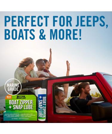 Marine Grade Zipper Wax & Lube Stick - Easy Boat Canvas & Metal Zipper Lubricant for Jackets, Coolers, Vinyl Panels, Wetsuits - No Messy Oil or Graphite - Buy Online on SooperMarket.com