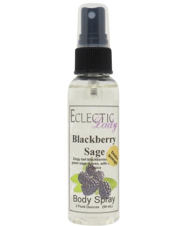 Blackberry Sage Body Spray (Double Strength) 2 ounces Body Mist for Women with Clean Light & Gentle Fragrance Long Lasting Perfume with Comforting Scent for Men & Women Cologne with Soft Subtle 2 Fluid Ounces (Double Strength)