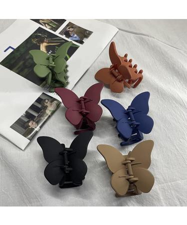 KALLORY 4Pcs Hair Claw Clip Butterflies Back Hair Clamp Holder Clips for Women and Girls 1 count (Pack of 1) Assorted Color - Buy Online on SooperMarket.com