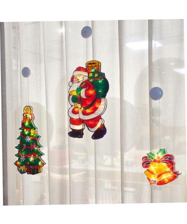 GANAZONO Santa Claus Figurine 1Pc Christmas Santa Claus Suction Cup Lamp Showcase LED Light Festival Supply Santa Claus Lamp - Buy Online on SooperMarket.com