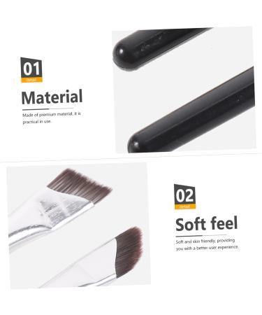 Baluue 3pcs Set Eyeliner Applicator Tool Eyebrow Concealer Eye Liner Brush Concealer Brush Eye Brush Wood - Buy Online on SooperMarket.com