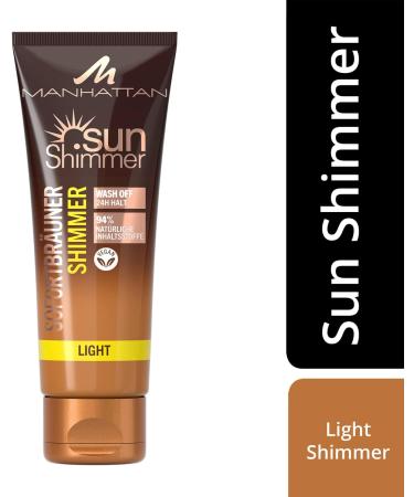Manhattan Sunshimmer Instant Tan Shimmer Light for Flawless Tan with Up to 24 Hours Hold 125ml - Buy Online on SooperMarket.com