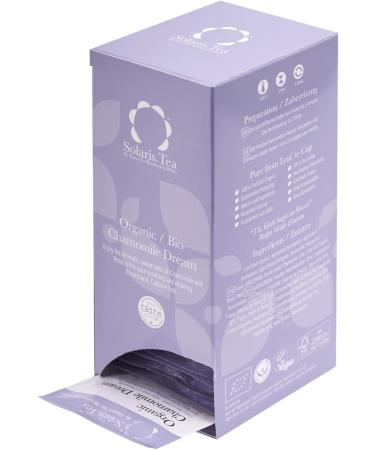 Solaris Tea - Organic Chamomile Dream | 100% Organic Whole Leaf Tea | Certified Vegan | 40x Biodegradable Stitched Teabags (1 x 60 g) - Buy Online on SooperMarket.com