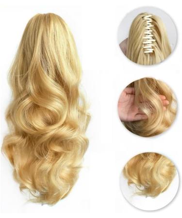 prinfantasy Hair Extensions Clip in Ponytail Hair Extensions 11 Inches Curly Ponytail Extension Light Ash Blonde Highlighted Hair Extensions Clip Short GBMW296 MW296 11 inch - Buy Online on SooperMarket.com