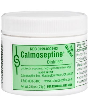 Calmoseptine Diaper Rash Ointment Jar - 2.5 Oz (Pack of 5)