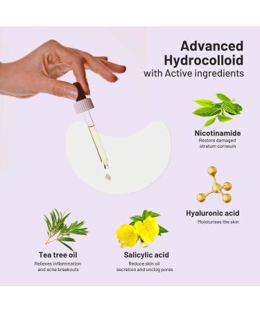 Acotye Pimple Patches - 32 Powerful Large Tea Tree Oil & Salicylic Acid Acne Treatments for Quick Healing of Breakouts on Chin Cheeks & Back - Buy Online on SooperMarket.com