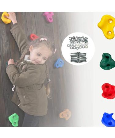 IFOYO Rock Climbing Holds - 20 Large Outdoor Playground Rocks for Kids Over 4 Years - Supports 132lbs/60kg - Bright + Dark - Buy Online on SooperMarket.com