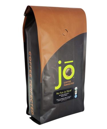 NO FUN JO DECAF: 2 lb, Organic Decaf Coffee, Whole Bean, Swiss Water Process, Fair Trade Certified, Medium Dark Roast, 100% Arabica Coffee, Certified Organic, Chemical Free Gluten Free, Decaf Espresso No Fun Jo Decaf 2 Pound (Pack of 1)