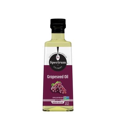 Spectrum Grapeseed Oil, Refined, 16 Oz (Pack of 12)