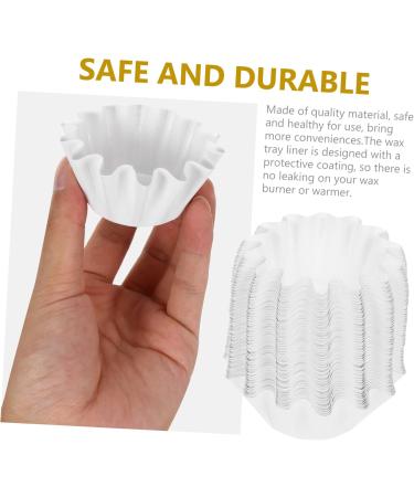 Warmhm 300 Pcs Wax Paper for Wax Warmers | Food-Grade High Temp Silicone Liners | Candle Making Supplies - Buy Online on SooperMarket.com