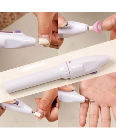 Electric Nail Drill Professional Electric Manicure Pedicure Nail File Set Portable Mini Nail Drill System Manicure Polishing Shape Tools With 5 Grinding Head 1Set Battery Not Included - Buy Online on SooperMarket.com