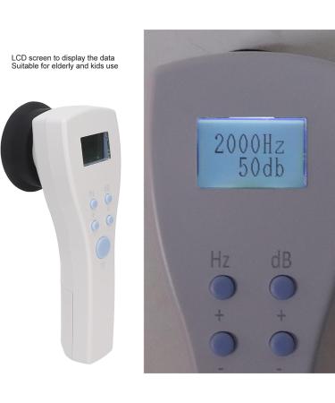 Portable Audiometer Hearing Test Device for Older Children & Seniors | LCD Screen | Air Line Test - Buy Online on SooperMarket.com