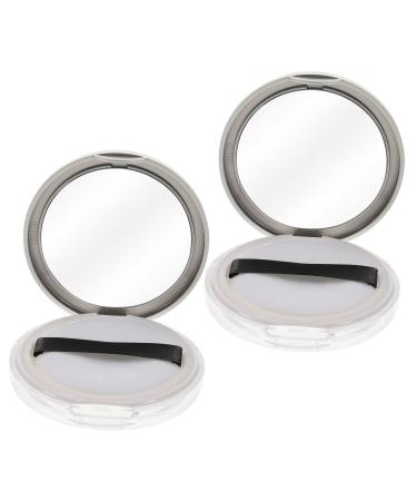 PACKOVE Body Mirrors 2pcs Box Loose Powder Box Makeup Containers Empty Cushion Compact Case 5g Powder Case Foundation Box 7.5x7.5cm Colorful