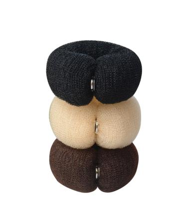 Ulapithi donut hair bun maker set 3 pieces hairstyling hairstyle help set hairdress hair pillow donut roll node padding hair node for children girls women