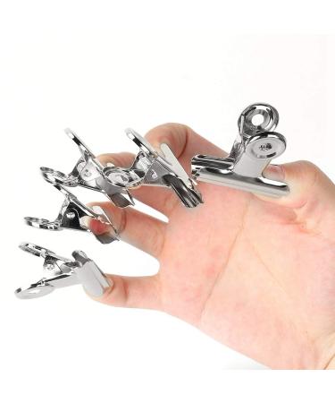 Nail Extension Clips - 5pcs Stainless Steel Silver C Curve Nail Art Accessories for Perfect Extensions - Buy Online on SooperMarket.com