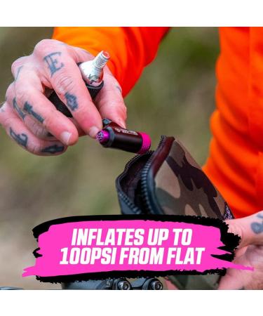 Muc-Off CO2 Inflator Kit - Presta & Schrader Compatible Bike Pump for Road Bikes - Buy Online on SooperMarket.com