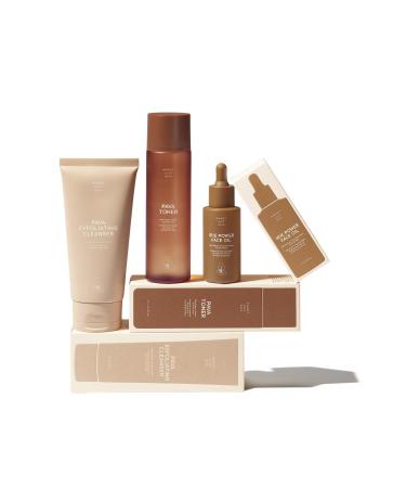 Sweet July Skin Essentials Set - 3 PC Cleanser Toner & Facial Oil for Balanced Glowing Skin - Shop Internationally - Buy Online on SooperMarket.com