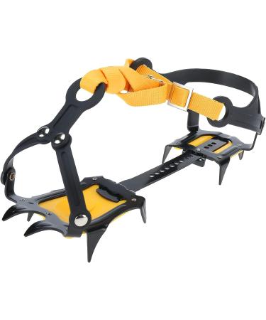 Amarine Made Anti-Slip Ice Crampons for Men Women - 10 Teeth Stainless Steel Snow Grips for Hiking & Climbing - Buy Online on SooperMarket.com