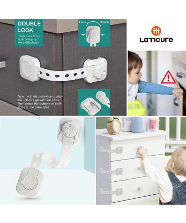 LATTCURE Baby Safety Locks - 36 Pcs Childproofing Set (Baby Locks-2) - Buy Online on SooperMarket.com