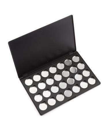 Allwon Empty Magnetic Eyeshadow Makeup Palette with 28Pcs 26mm Round Metal Pans
