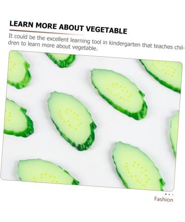 Alipis 40 Pcs Simulation Cucumber Slice Fake Vegetable Decorations Kids Artificial Lemons Lifelike Photo Props Kid Toy Greenery Decor Green Decorations Models Basket Pvc Child Food Play - Buy Online on SooperMarket.com