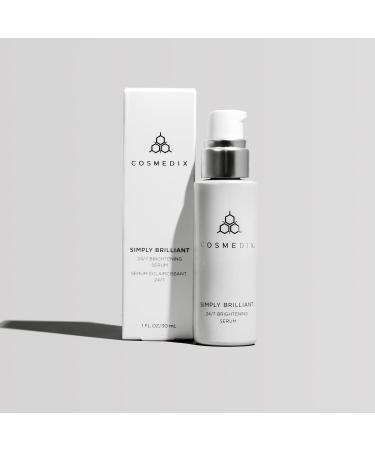 COSMEDIX Simply Brilliant 24/7 Brightening Serum | Anti-Discoloration | L-Lactic Acid & Antioxidants | Cruelty & Gluten Free - Buy Online on SooperMarket.com