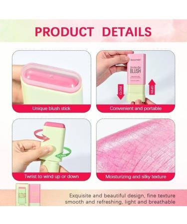 Lovelycat On-the-Go Makeup Blush Stick Tinted Moisture Stick Shadow Lips Cheek Blusher Creamy Makeup Long Lasting Natural Nude Makeup for All Skin (pink) - Buy Online on SooperMarket.com