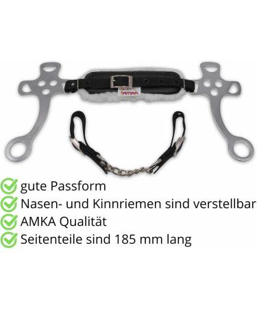 AMKA Hackamore Nylon with Faux Fur Pad - Adjustable One Size | International Shipping Available - Buy Online on SooperMarket.com