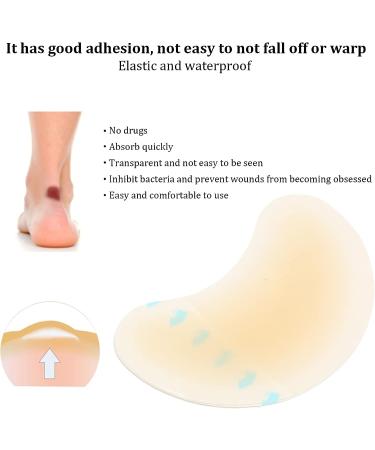 Hydrocolloid Gel Blister Bandages - Corn Stickers for Foot Care | Blister Prevention Pads - 42x62mm Half Moon Shape - Buy Online on SooperMarket.com