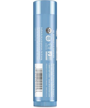 Dr Bronner's Baby Mild Lip Balm Made with Organic Oils and No Synthetic Ingredients Used for Lips Dry Hands Cuticles and Chapped Cheeks Certified Fair Trade 4g Bar Baby Mild 4g - Buy Online on SooperMarket.com