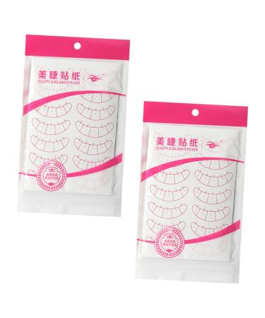 Healeved 20 Sheets Eyelash Positioning Paper Woman Eyelashes Sticker Eyelashes Positioning Pad Eyelashes Positioning Stickers Sticker Grafted Eyelashes Grafted Eyelashes Sticker
