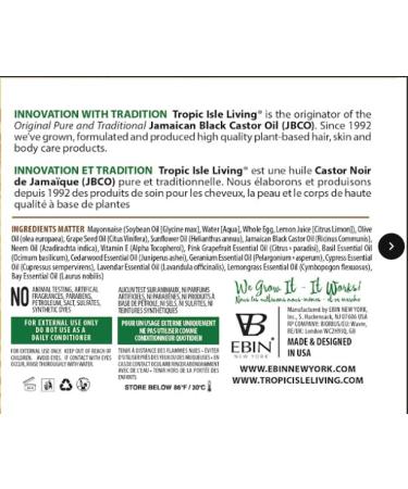 Jamaican Black Castor Oil Protein Conditioner - Strengthens & Moisturizes Hair Promotes Growth & Reduces Breakage (8oz) - Buy Internationally - Buy Online on SooperMarket.com