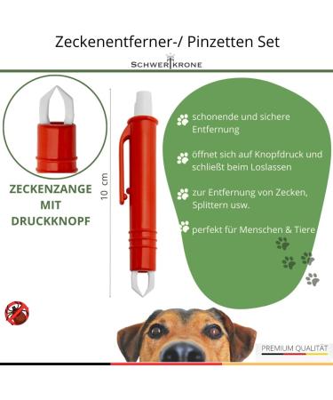 Sword Crown 6 Set Tick Pliers for Dogs & Cats - Perfect Tick Removal Tools & Tweezers for Pets - Buy Online on SooperMarket.com
