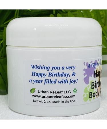Urban ReLeaf Happy Birthday Body Balm - Fresh Citrus Spice Natural Shea Butter & Essential Oils | Unisex Gift - Deeply Moisturizing & Thoughtful Present - Buy Online on SooperMarket.com