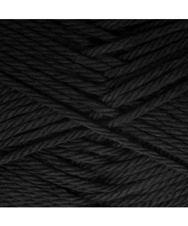Estako Royal Cotton 100% Mercerized Giza Cotton Yarn - Super Fino 1 Skein in Black for Crochet & Knitting - 1.76 Oz (50g) / 137 Yrds (125m) - Buy Online on SooperMarket.com