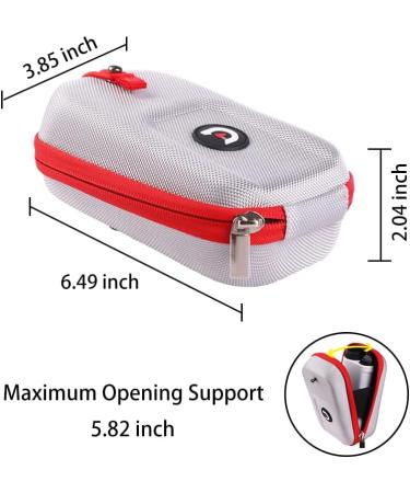 ACHIX Golf Rangefinder Hard Shell Case - Compatible with Bushnell/Callaway/Tectectec - Large Silver Carry Bag with Carabiner Belt Clip - Universal Laser Range Finder Case for Most Brands - Buy Online on SooperMarket.com