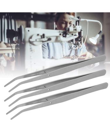 Curved Stainless Steel Overlocker Machine Tweezers - 5Pcs Sewing Accessories - Buy Online on SooperMarket.com