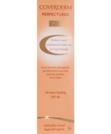 Coverderm Perfect Legs Fluid Waterproof Makeup for Legs & Body SPF 40 (50) - Buy Online on SooperMarket.com