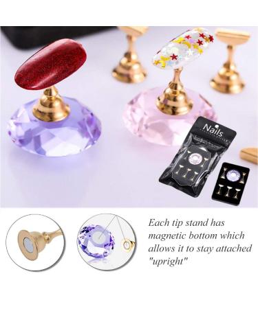 Kalolary Nail Tip Stand Holders with 102Pcs Adhesive Putty Clay - Nail Art Display Tools Set - Buy Online on SooperMarket.com