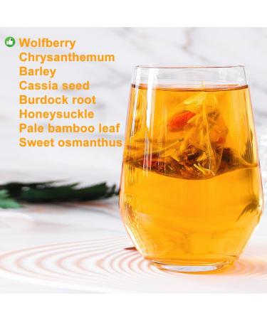 Plant Gift Bamboo Leaf Chrysanthemum Cassia Seed Tea Bag 8.81oz (5g*50bags) Osmanthus Chinese Pure Natural Health Care Mixed Tea Combination of Floral Tea 250g 1UK-GE049 - Buy Online on SooperMarket.com