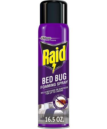 Raid Bed Bug Foaming Spray 16.5oz - Indoor Use - Non-Staining - Pack of 6 - Buy Online on SooperMarket.com