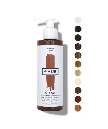 dpHUE Gloss+ - Copper  6.5 oz - Color-Boosting Semi-Permanent Hair Dye & Deep Conditioner - Enhance & Deepen Natural or Color-Treated Hair - Gluten-Free  Vegan