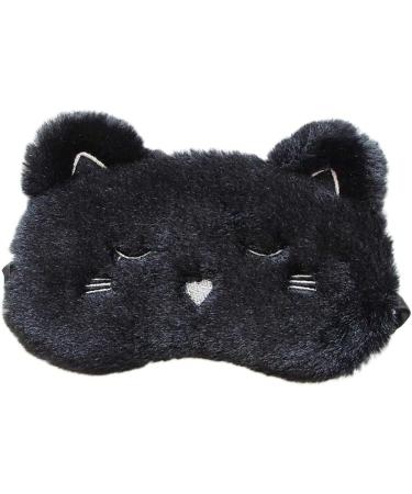 Zeiwohndc Plush White Dog Sleep Mask - Cute Cartoon Animal Design | Satin Lined Blindfold for Home & Travel - Buy Online on SooperMarket.com