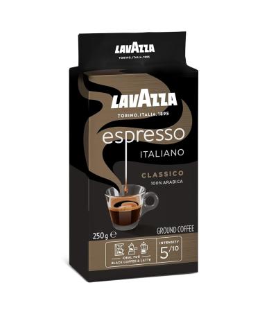 Buy Lavazza Espresso Italiano Classico Ground Coffee 250g | Floral & Fruity Aroma | Ideal for Moka Pot & Filter Coffee | International Shipping - Buy Online on SooperMarket.com
