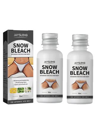 Snow Bleach Cream Skin Bleaching Cream Private Part Black Skin Underarm Whitening Corrector for Private Parts (2oz)