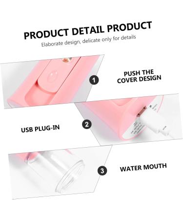BELLIFFY 1 Set Hydrating Instrument Hydrating Mister Face Steamer Portable Humidifiers Handy Sprayer Abs Pink 12X4.5X4.3cm - Buy Online on SooperMarket.com