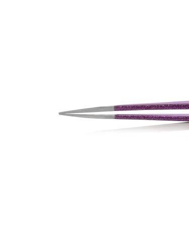 Professional Ingrown Hair Tweezers Set with Purple Case and Ebook - Surgical Quality - Buy Online on SooperMarket.com