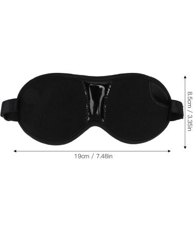 Black Soft Polyester Magnet Blindfold for Comfortable Home Use - Adjustable Size - Buy Online on SooperMarket.com