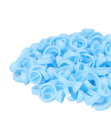 Glue Rings for Eyelash Extensions | Blue Excess Glue Cups - International Shipping Available - Buy Online on SooperMarket.com