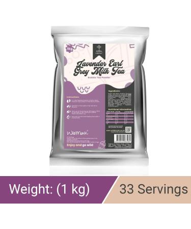 Lavender Earl Grey Milk Tea Premium Bubble Tea Powder (1 kg) 33 Servings - Make Bubble Tea at Home - Ideal for Frappes Coffee Boba Tea Milkshakes - Gluten Free Halal Certified - Buy Online on SooperMarket.com